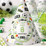 Boys Modern Sports Soccer Kids 8th Birthday Party Hat<br><div class="desc">Modern soccer 8th birthday party hat for boys. Fun sports-themed birthday hat perfect for kids soccer birthday celebrations and party photos. ⚽🎉🎂 Top off the celebration with this modern soccer 8th birthday party hat! Perfect for young soccer fans, this sporty hat adds fun and excitement to any kids soccer birthday...</div>