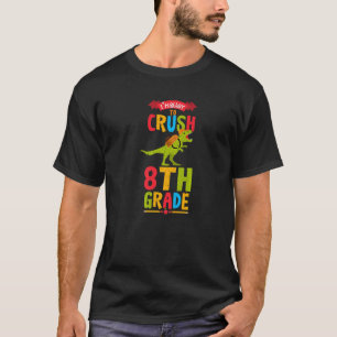 Boys Monster Truck First Day Of 8th Grade Back To  T-Shirt