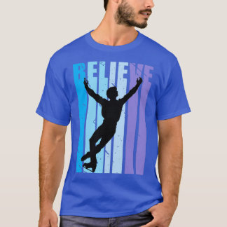 Boys Motivational Ice Skating Figure Skater Dance T-Shirt