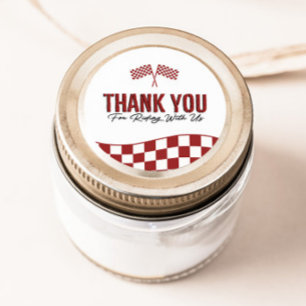 Boys' Motocross Dirt Bike Birthday  Classic Round Sticker