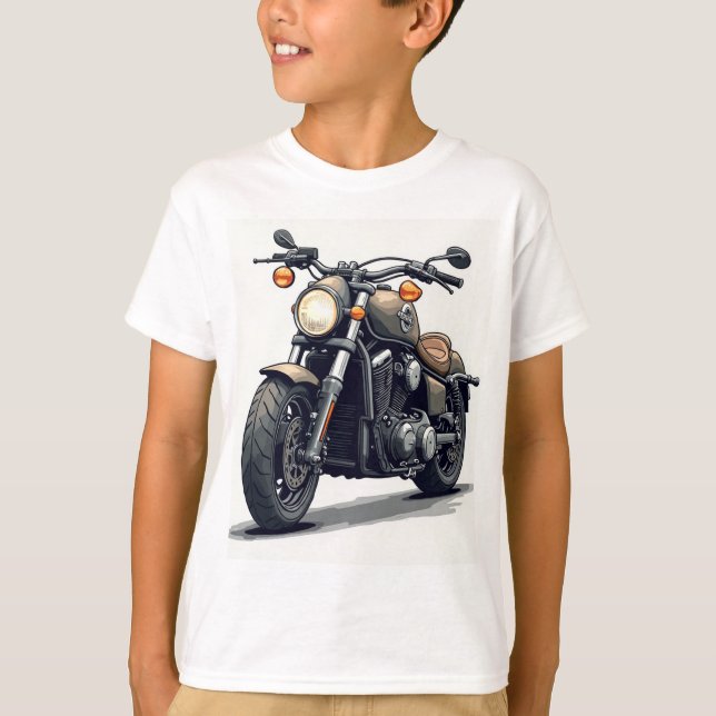 Boys Motorcycle Shirt (Front)