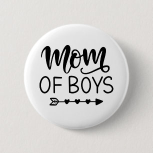 Boys mum 6 cm round badge