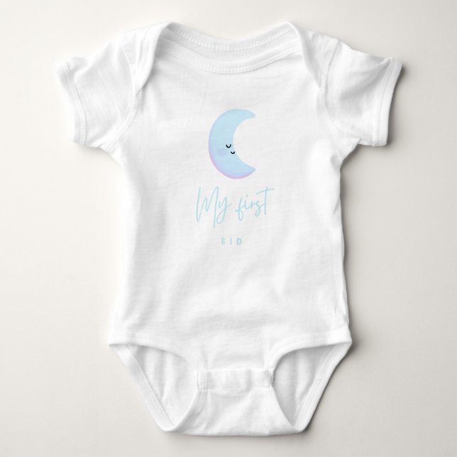 Boy's My First Eid Baby Jersey Bodysuit (Front)