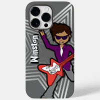 Boys name rockstar kids grey iphone case