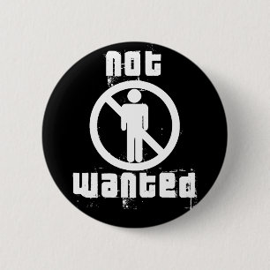 Boys not Wanted Black Button