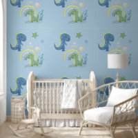 Boy's Nursery Dinosaurs at Play Peel & Stick