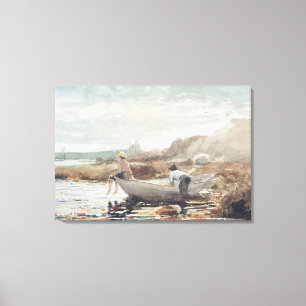 Boys on the Beach Canvas Print