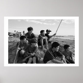 Boys on Ventura Beach Poster