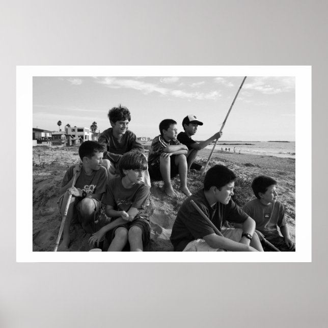 Boys on Ventura Beach Poster (Front)
