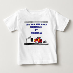 BOYS ONE FOR THE ROAD RACING 1ST BIRTHDAY BABY T-Shirt