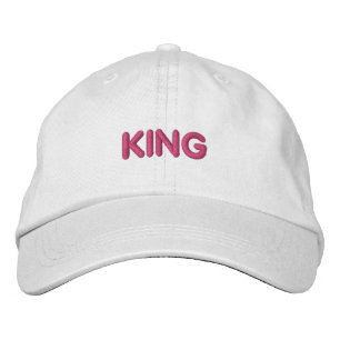 Boys or Men's King Text Cool Visor Handsome Embroidered Hat