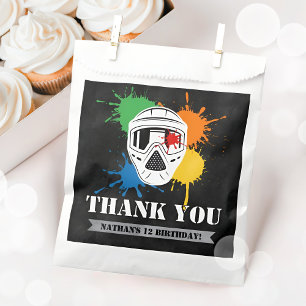 Boys Paintball Colourful Birthday Party Favour Bag