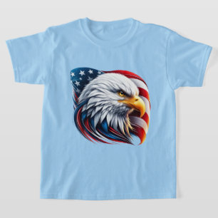 Boys Patriotic eagle lovers  T-Shirt