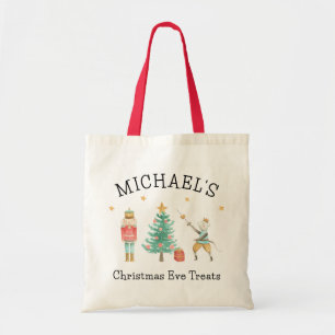 Boy's Personalised Nutcracker Christmas Eve Tote Bag
