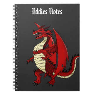 Boys personalized notebook dragon, mythical theme