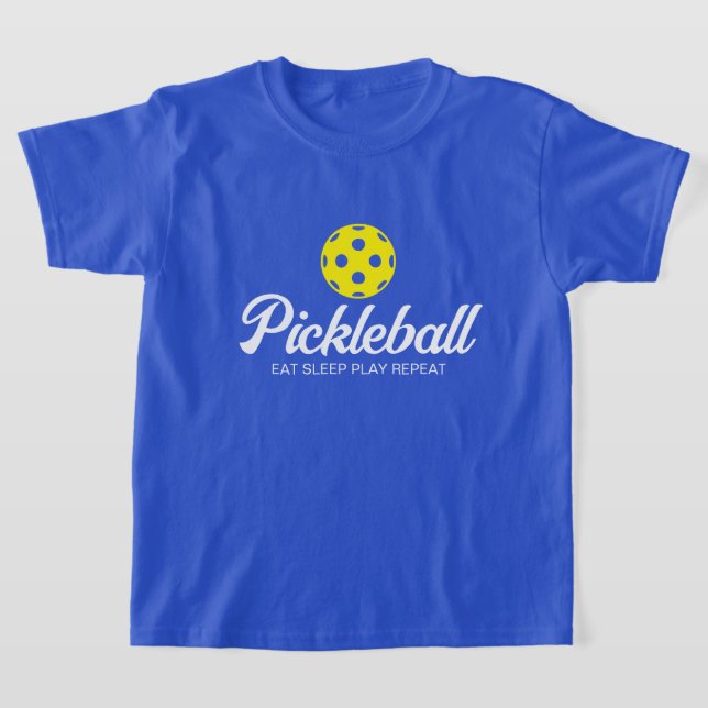 Boy's pickleball t shirt for sporty kids (Laydown)