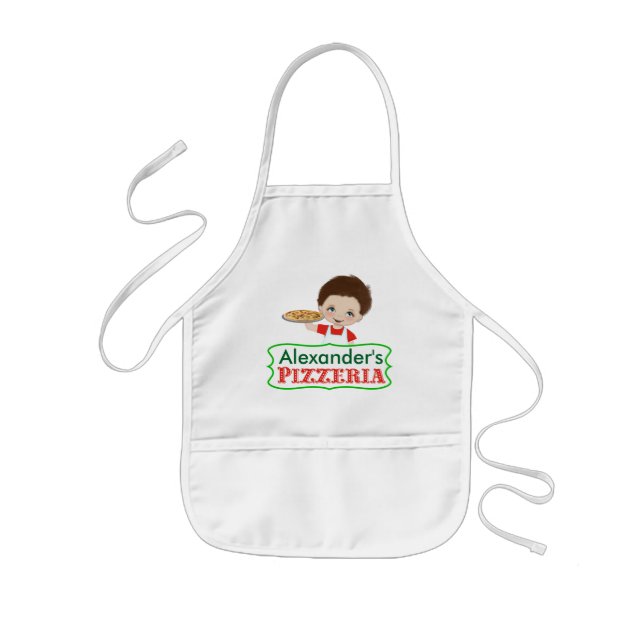 Boys Pizzeria Party Apron (Front)