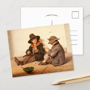 Boys Playing Cards Antonio Ermolao Paoletti