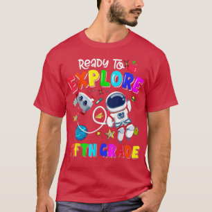 Boys Ready to explore Fifth Grade Back to School A T-Shirt
