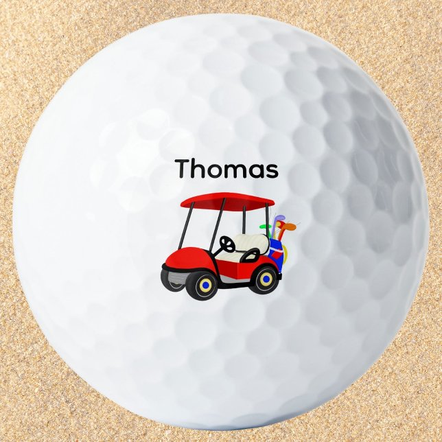 Boy's Red Golf Cart Golf Balls (Creator Uploaded)