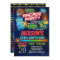 Boys Retro Arcade Birthday Party Invitation