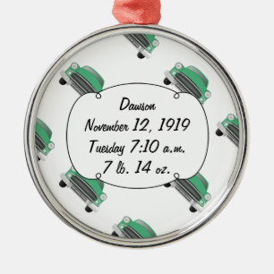 Boys Room Classic Car Gifts Sweet Green Retro Car Metal Tree Decoration