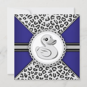 Boys Rubber Duck Baby Shower Invitation