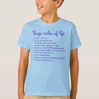 Boys Rules of life T-Shirt