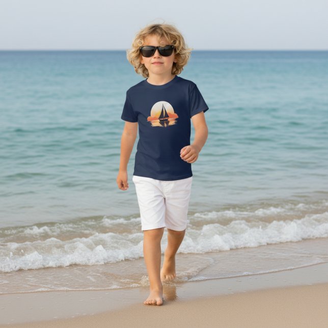 Boy's Sailing Boat T-shirt (Creator Uploaded)