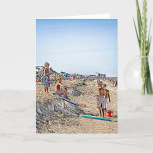 Boys Sand Surfing DB Elevators Card