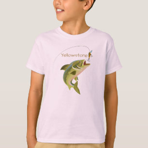 Boys Shirt Yellowstone Fishing