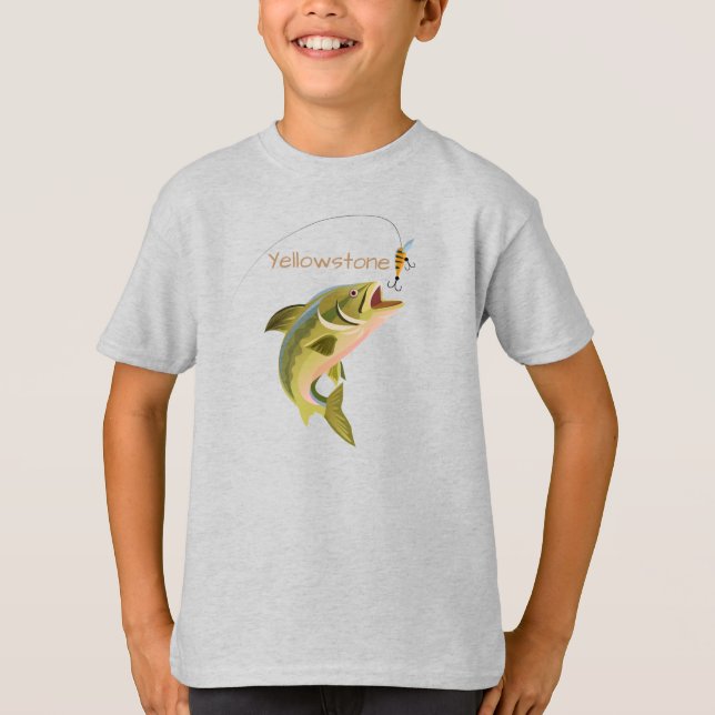 Boys Shirt Yellowstone Fishing (Front)