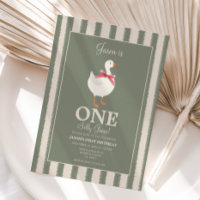 Boys Silly Goose Themed Birthday Invite
