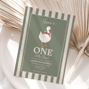 Boys Silly Goose Themed Birthday Invite