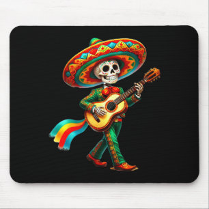 Boys Skeleton Cinco De Mayo Skull Fiesta Sombreros Mouse Pad