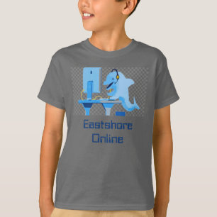 Boys' Smoke Grey Online Dolphin T-Shirt