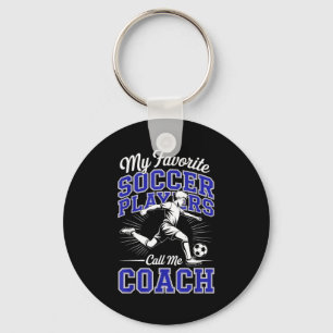 Boys Soccer Coach My Favorite Soccer Players Appre Key Ring