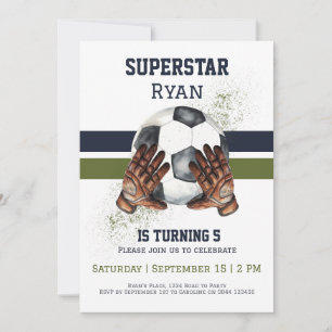 Boys Sports Birthday Invitation