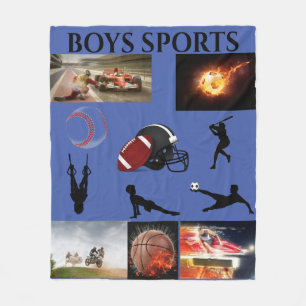 BOYS SPORTS FLEECE BLANKET. BLANKET
