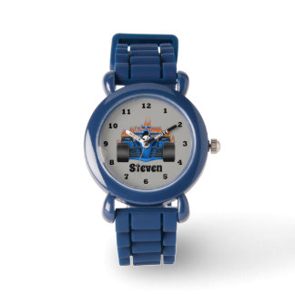Boys sports race car watch