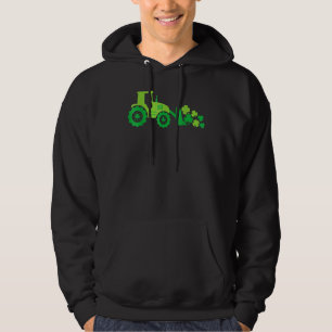 Boys St Patricks Day Crane Truck Construction Todd Hoodie