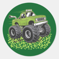 Boys St Patricks Day Toddler Lucky Monster Truck 