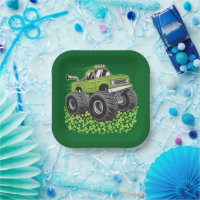 Boys St Patricks Day Toddler Lucky Monster Truck