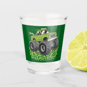 Boys St Patricks Day Toddler Lucky Monster Truck  Shot Glass
