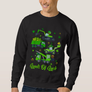 Boys St Patricks Day  Truck Loads Of Luck Buffalo  Sweatshirt