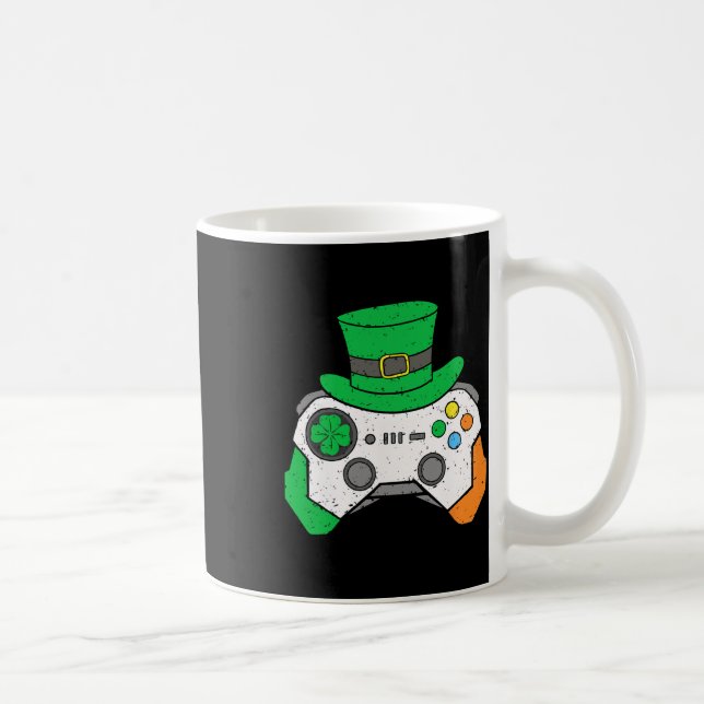 Boys St Patricks Day Video Game Controller Mens Ir Coffee Mug (Right)