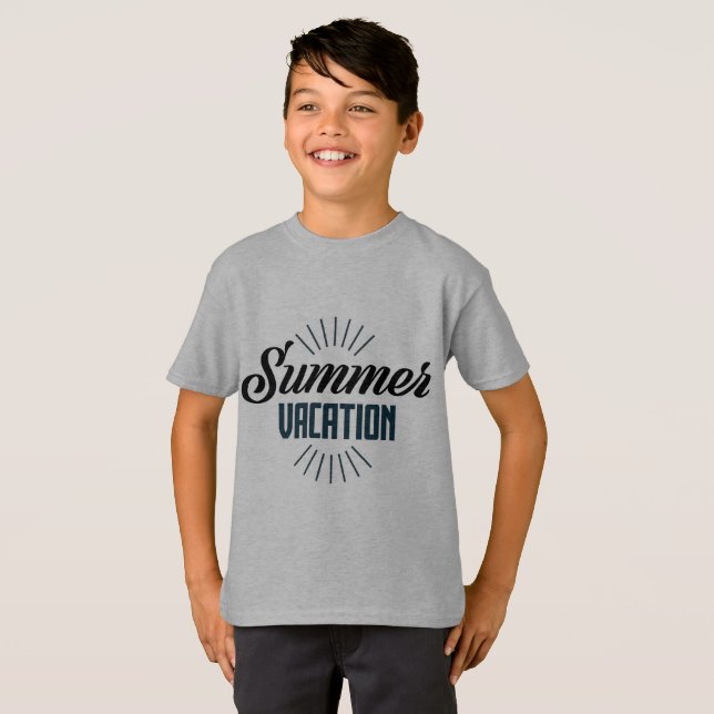 Boys' Summer Vacation Graphic Tee - Classic  (Front Full)