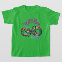 Boys' T-Shirt – Autism Puzzle Butterfly Design