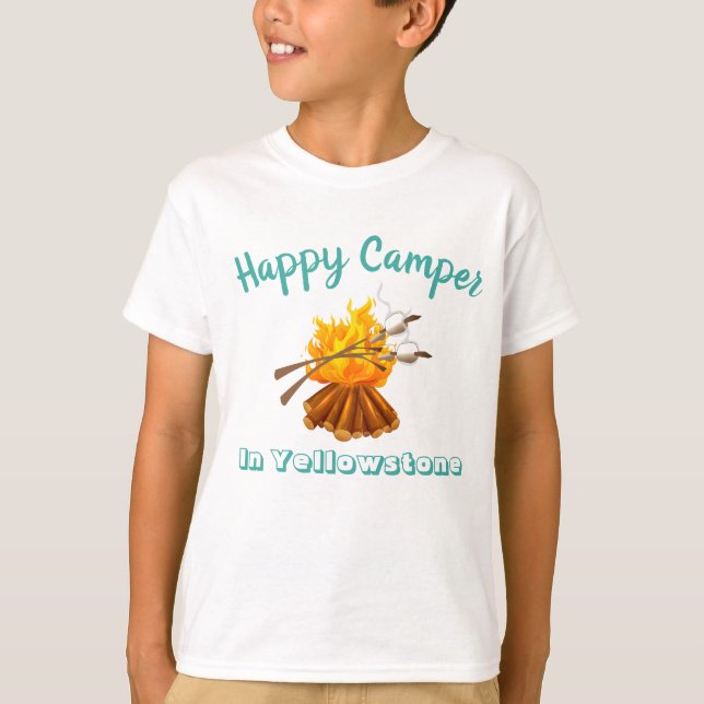 Boys T-Shirt-Happy Camper T-Shirt (Front)