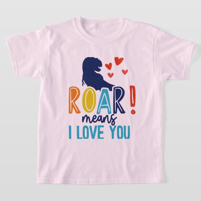 Boys' T-Shirt ROAR with Love – Dino Kids' Tee (Laydown)
